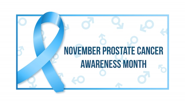 Vector bandera del mes de la conciencia del cáncer de próstata.