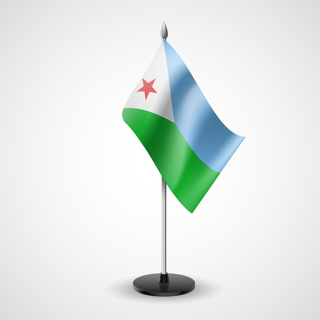 Bandera de mesa de djibouti