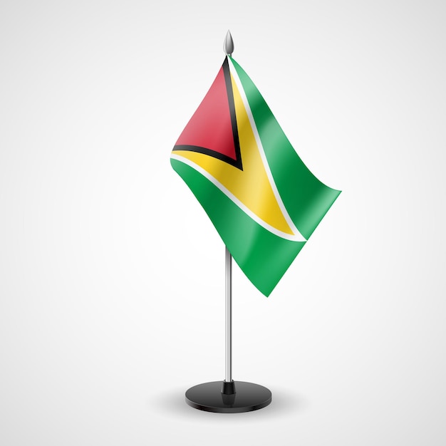 Bandera de mesa de Guyana