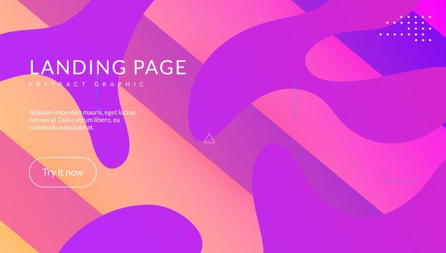 Bandera mínima. página de inicio 3d. Página de moda. Volante Líquido. Diseño gráfico morado. Fondo abstracto de tecnología. Presentación de tecnología. Concepto moderno. Banner mínimo lila