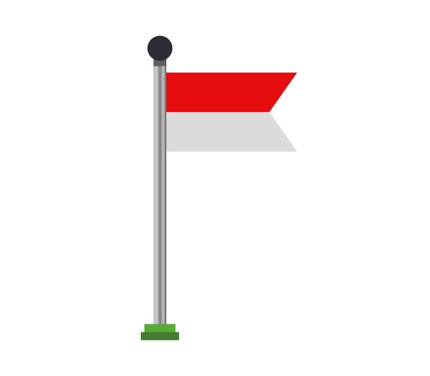 Bandera de mónaco