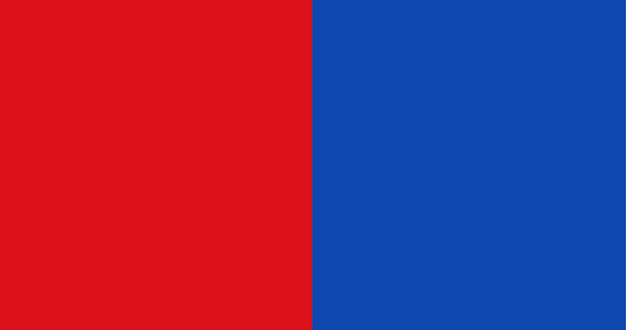 Bandera del municipio de Bastogne en Bélgica imagen vectorial