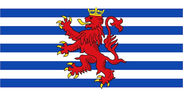 Bandera del municipio de Grâce-Hollogne en Bélgica imagen vectorial