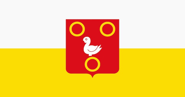 Bandera del municipio de Kuurne en Bélgica imagen vectorial