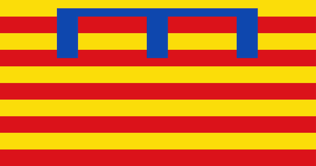 Bandera del municipio de Remicourt en Bélgica imagen vectorial