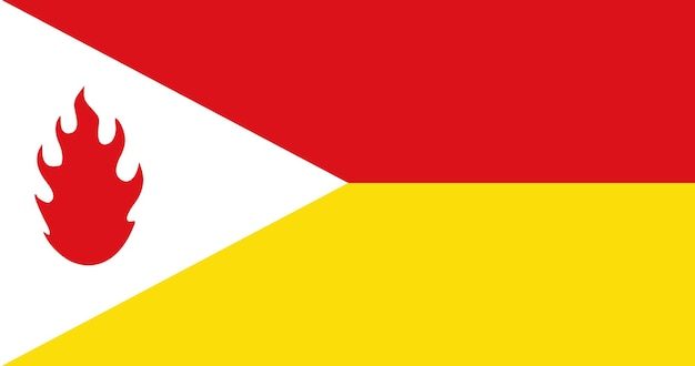 Bandera del municipio de Tintigny en Bélgica imagen vectorial