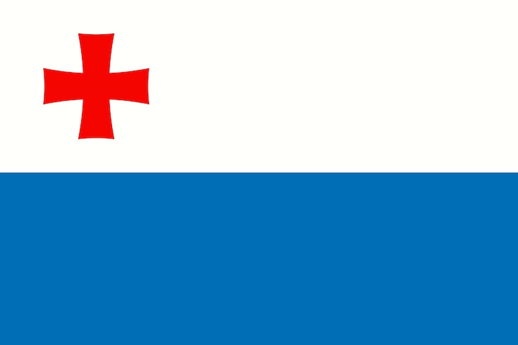 Vector la bandera del municipio de tsalka