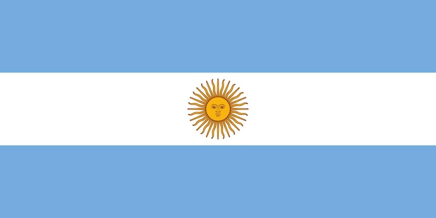 Vector bandera nacional argentina