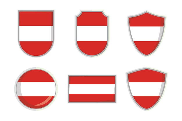 Bandera nacional austriaca Insignia del escudo