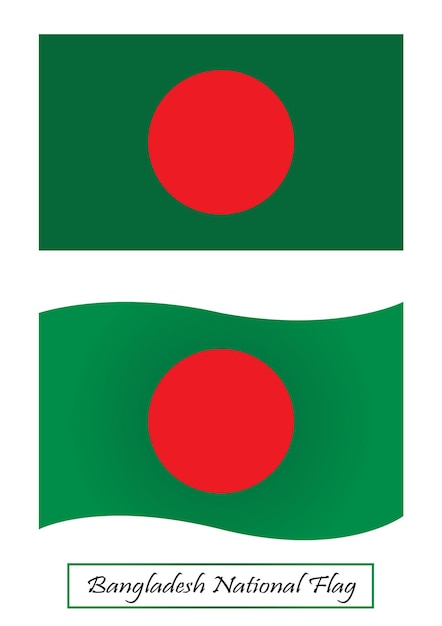 Vector bandera nacional de bangladesh