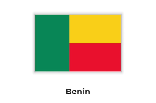 La bandera nacional de Benin