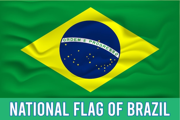 BANDERA NACIONAL DE BRASIL EFECTO 3D