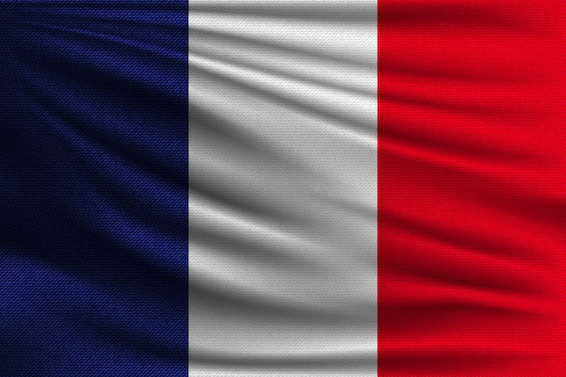 La bandera nacional de Francia.