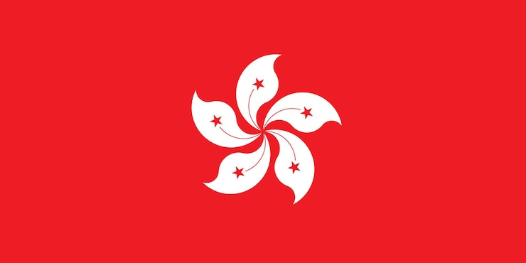 Vector bandera nacional de hong kong