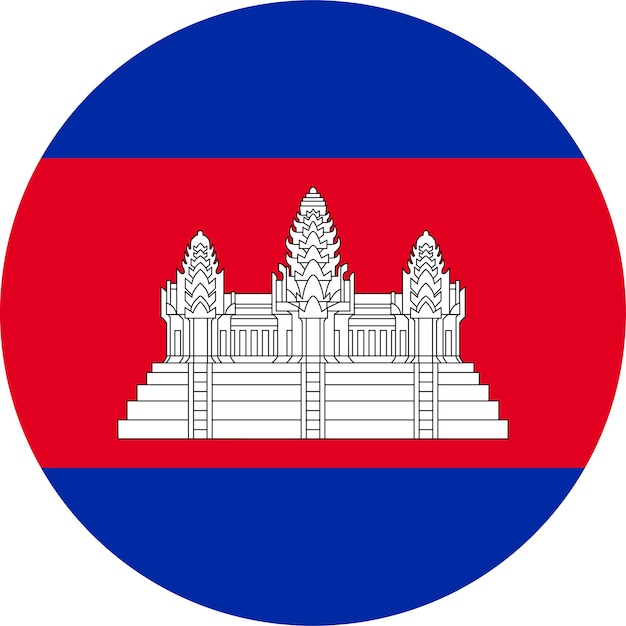 La bandera nacional del mundo Camboya