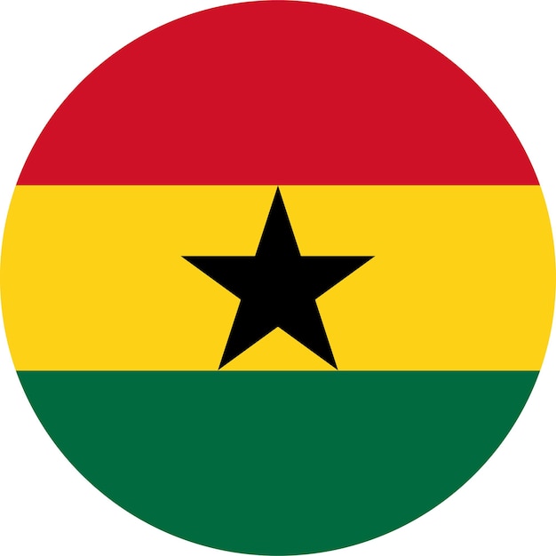 La bandera nacional del mundo Ghana