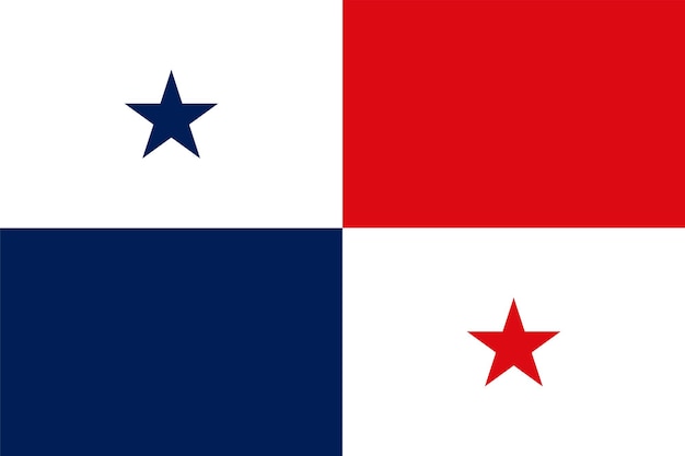 Vector la bandera nacional del mundo panamá