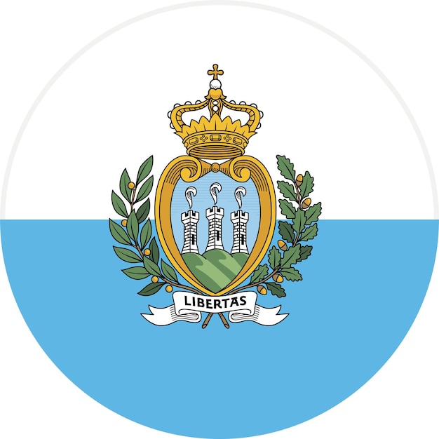 La bandera nacional del mundo San Marino