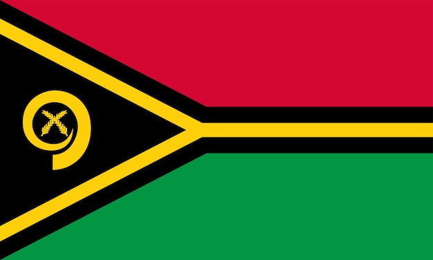 La bandera nacional del mundo Vanuatu