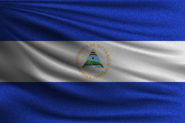 La bandera nacional de nicaragua.