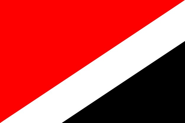 Bandera nacional del Principado de Sealand en un asta de bandera