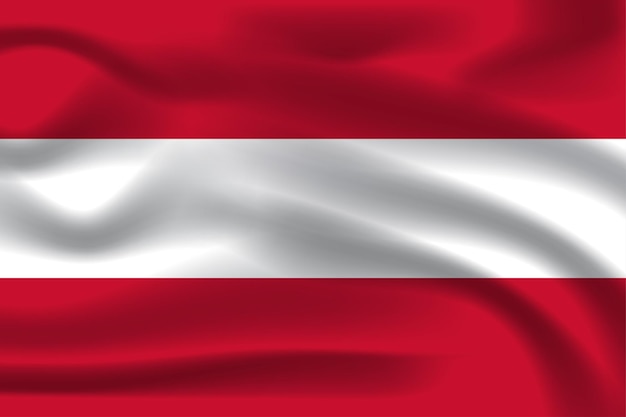 La bandera nacional realista de austria