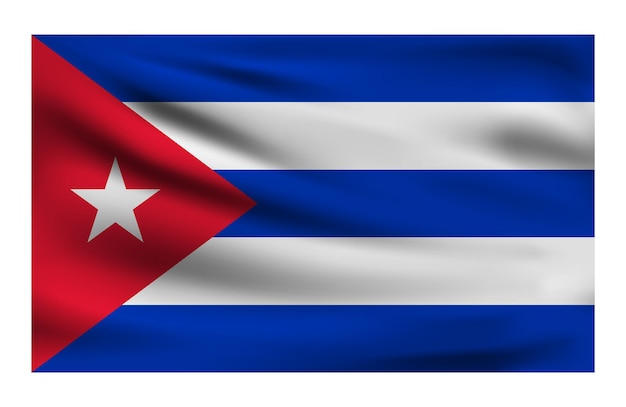 Vector bandera nacional realista de cuba