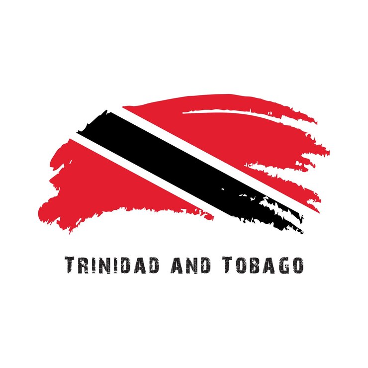 Vector bandera nacional de trinidad y tobago