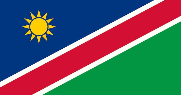 Bandera de namibia en vector