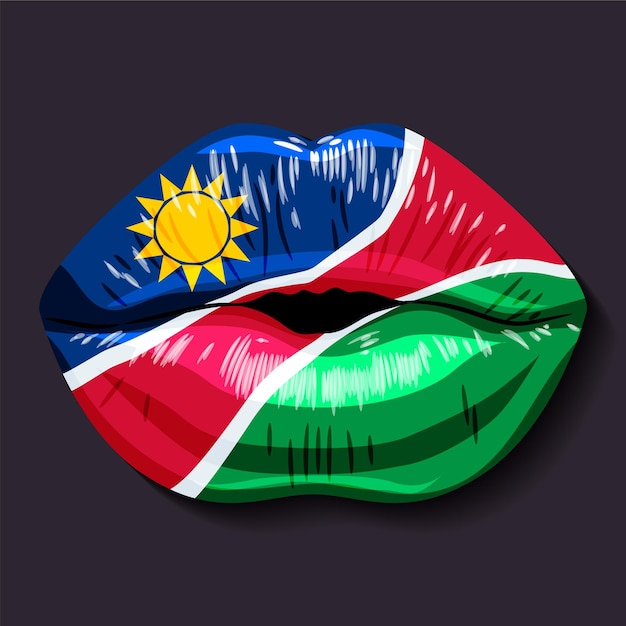 Vector bandera de namibia