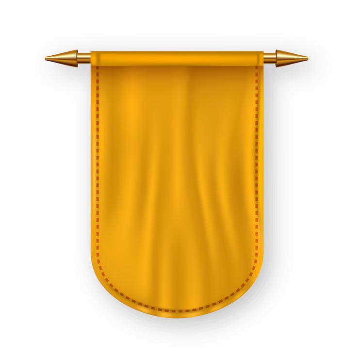 Vector bandera naranja pennat