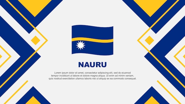 Bandera de nauru abstracto diseño de fondo plantilla día de la independencia de nauru bandera papel pintado ilustración vectorial ilustración de nauru