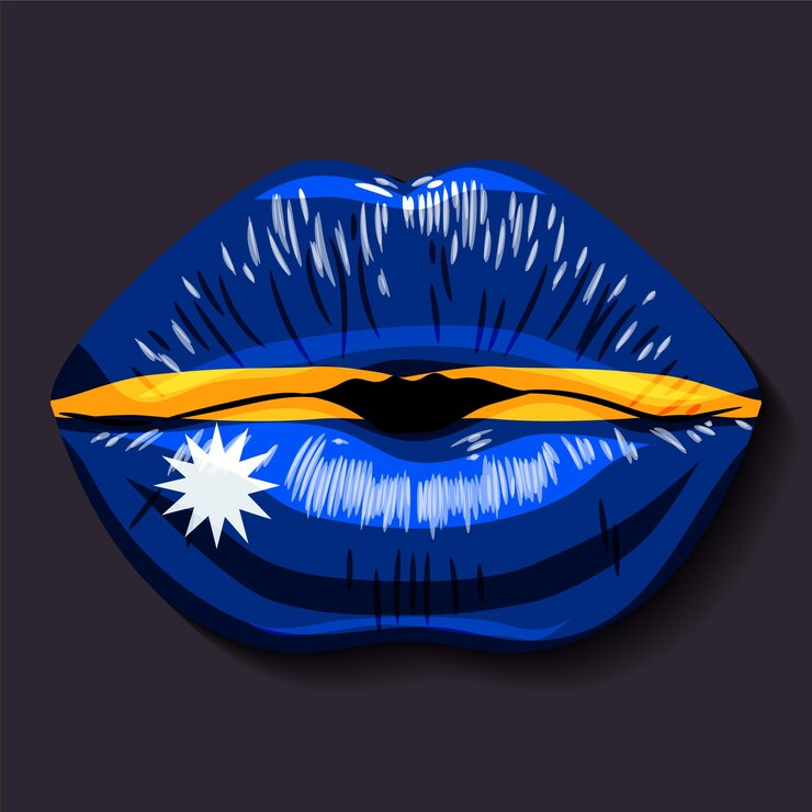 Vector bandera de nauru