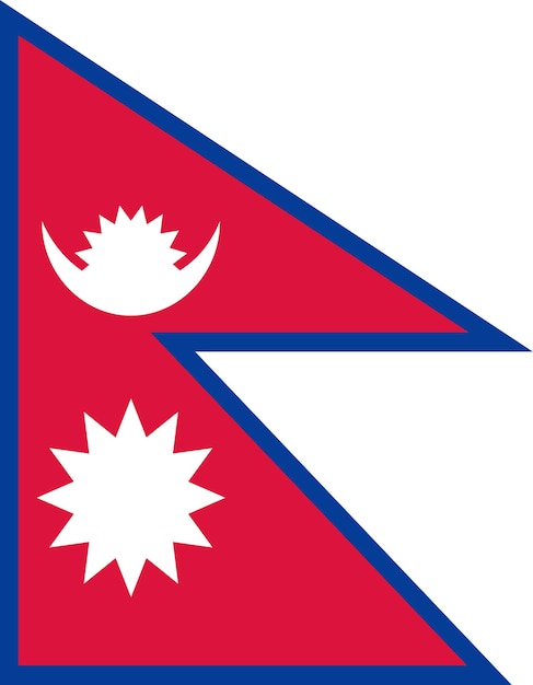 Bandera de Nepal Bandera oficial del país Icono de la bandera mundial Icono de la bandera internacional