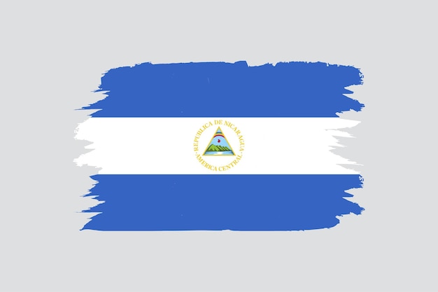 Vector bandera de nicaragua en diseño vectorial