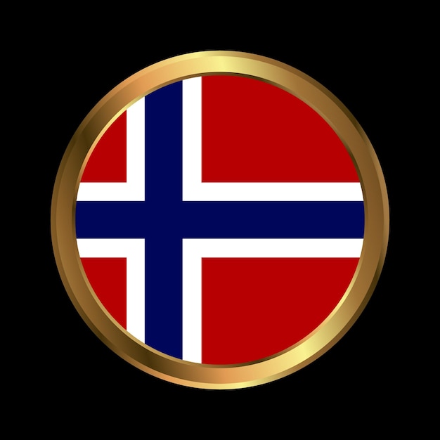 Bandera de Noruega Bandera de Noruega pintada a pincel