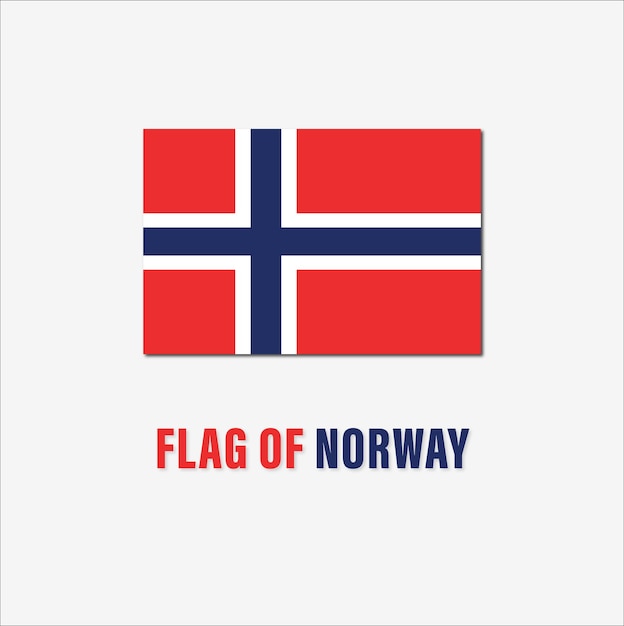 bandera de Noruega vector