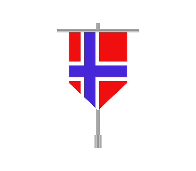 Vector bandera de noruega