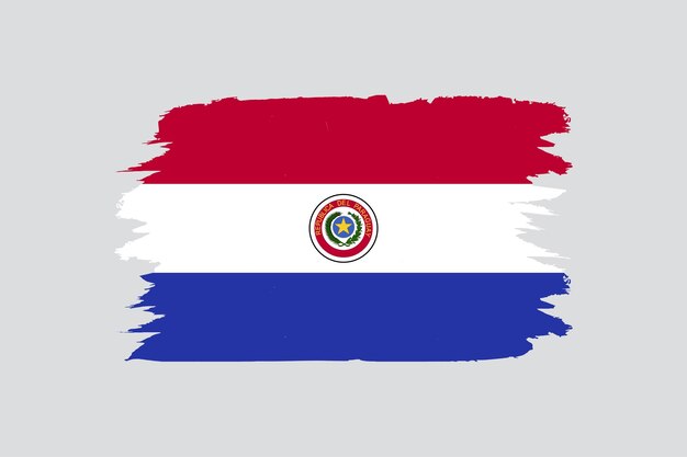 Vector bandera oficial del vector de paraguay