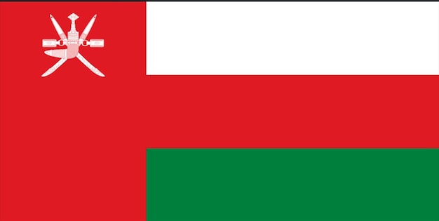 bandera de oman bandera de la nación vector ilustración