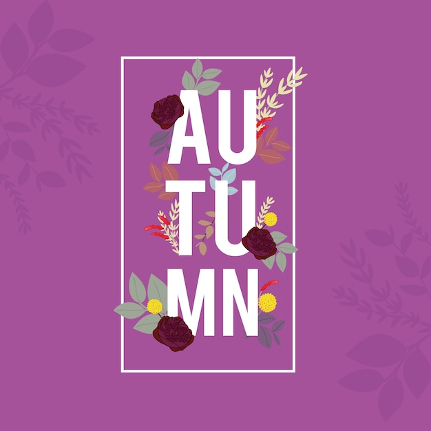 Bandera de otoño, bandera de venta y descuento, elemento automático y plantilla web.