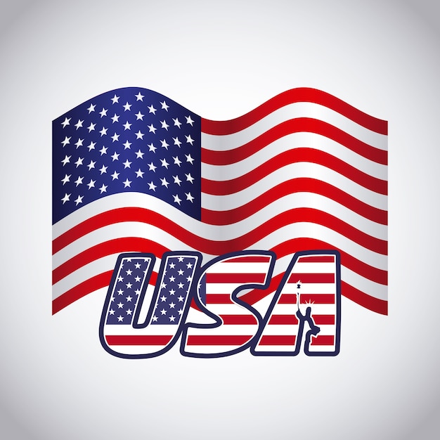 bandera del país de Estados Unidos
