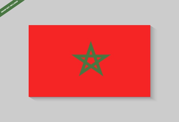 Bandera de país de marruecos