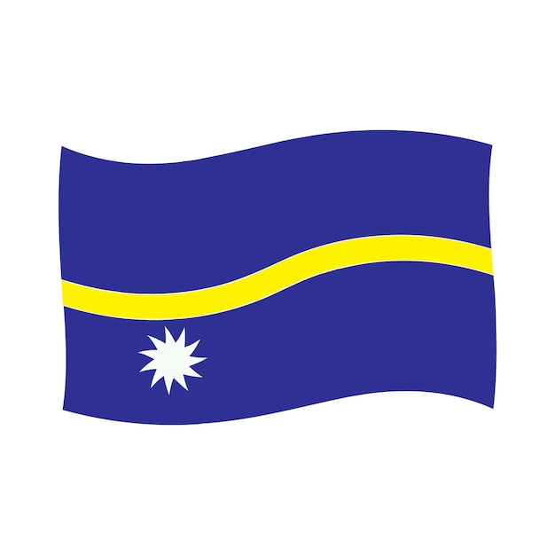 Bandera del país de Nauru