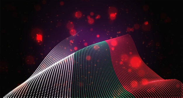 Bandera del país que brilla intensamente brillante de Bulgaria