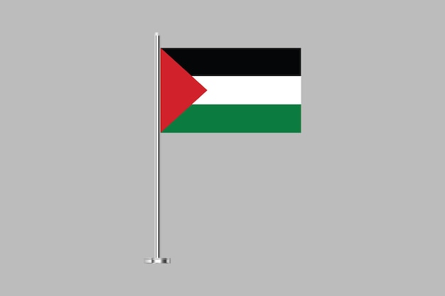 Bandera de Palestina original y simple bandera de Palestina Ilustración vectorial de la bandera de Palestina