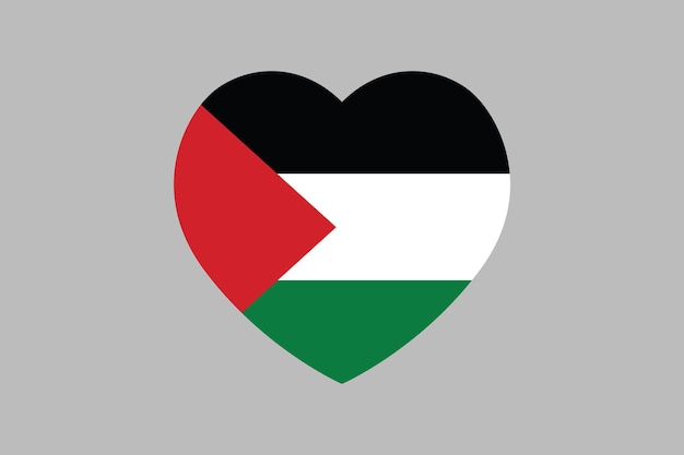La bandera de Palestina signo original y simple bandera de Palestina ilustración vectorial de la bandera de Palestina