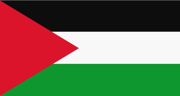 Vector la bandera de palestina