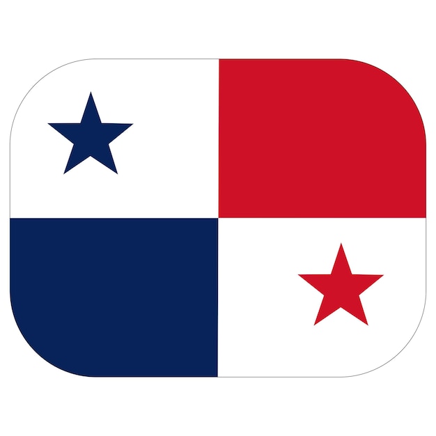 Bandera panameña en forma de diseño Bandera de Panamá