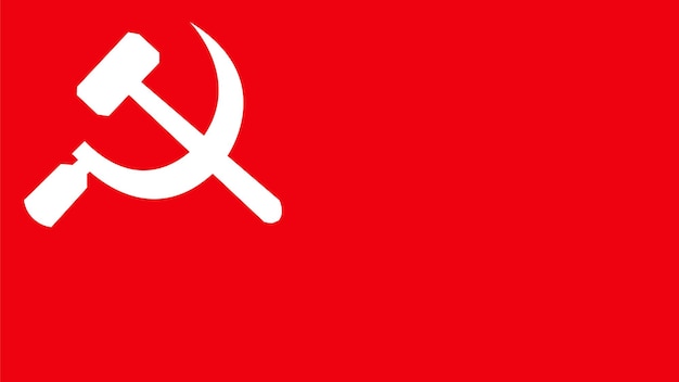 Bandera del Partido Comunista de Bangladesh Bandera de alta calidad Clipart Icono de bandera Vector de calidad premium